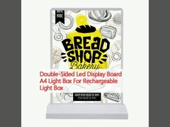 Çifte taraflı LED Ekran Tablosu A4 Işık Kutusu Şarj edilebilir Işık Kutusu için