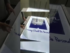 Ultra Slim Reklam Işık Kutuları Restoran Dükkanı Tempered Glass Led Light Box