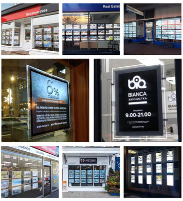 satın al Akrilik Poster Ekran Led Poster Çerçeve Led Slim Kristal Reklam Işık Kutusu Çevrimiçi üretim