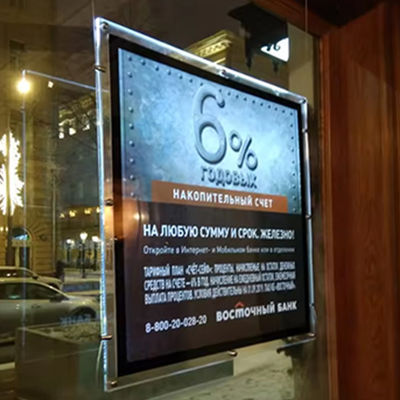 satın al Reklam Kristal Işık Kutusu Restoran Ekranı için 240V LED Tabela Çevrimiçi üretim