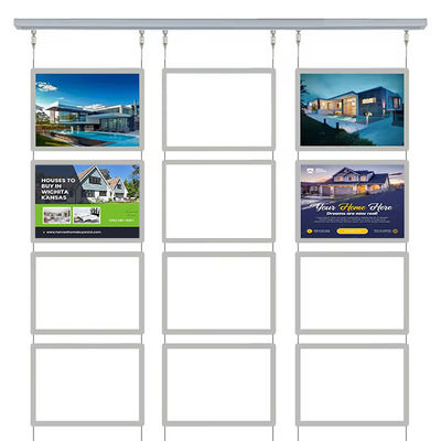 satın al Yatay Asılı Kristal Işık Kutusu 210 X 297mm İnce LED Tabela Tabela Ekran Paneli Çevrimiçi üretim