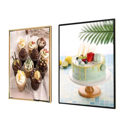 satın al Ultra Slim Reklam Işık Kutuları Restoran Dükkanı Tempered Glass Led Light Box Çevrimiçi üretim