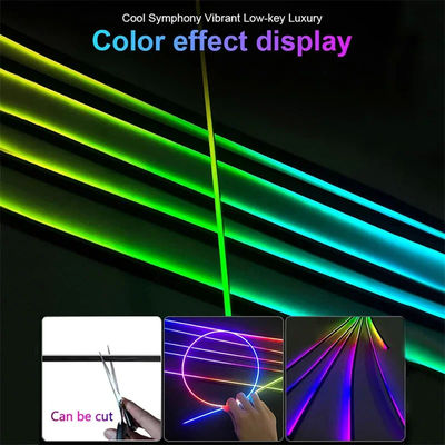 satın al 18 In 1 Otomatik Çevre Işığı Işık Neon Dış Şerit 96MHz RGB Araba Atmosfer Işıkları Çevrimiçi üretim