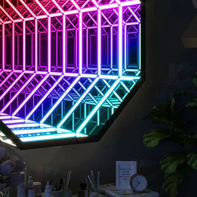 satın al 220V 3D cam neon ayna işareti Neon tüp parti ile LED neon şerit çok renkli Çevrimiçi üretim