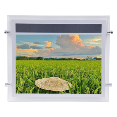 satın al SMD LED Kristal Işık Kutusu Gümüş Reklam Neon Kutusu 2835 LED Şerit Akrilik Panel Çevrimiçi üretim