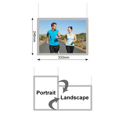 satın al Snap Frame Kristal Işık Kutusu A4 Boyutlu Kristal Pencere Ekranı Asılı Işık Kutusu Çevrimiçi üretim