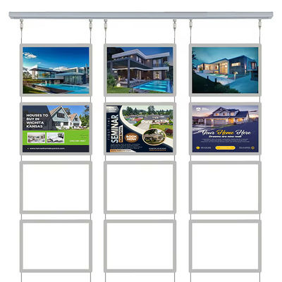 A4 Kristal Işık Kutusu Şirketi Tabela Duvar Akrilik 2835 LED Reklam Işık Kutusu