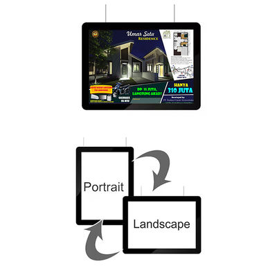 Resim Çerçeve Fotoğraf Reklam Işık Kutuları Akrilik LED Panel 210mm X 297mm