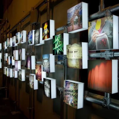 Resim Malzemesi Lightbox Reklam DC12V Lightbox Poster Çerçeve Bankası İçin