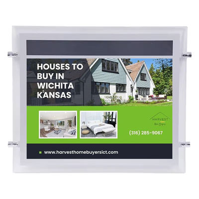 Ticari LED Kristal Işık Kutusu Akrilik LED Ekran Reklam Işık Kutuları