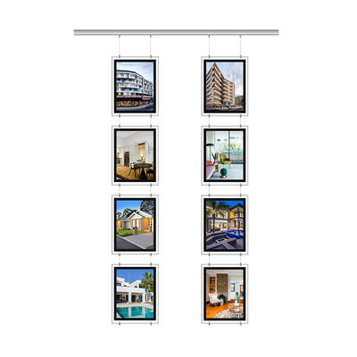 Akrilik Panel Kristal Işık Kutusu 6W - 10W Emlak Pencere Ekranı 5000Lux Parlaklık