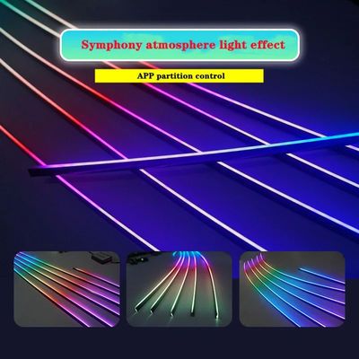 LED Çipler Araba Çevre Işığı Kütesi Adımsız Araba Duygusal Işığı 255 Renk