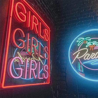 Acrylic LED Neon Işık Özel Doğum Günü Mutluluğu Işık Çıkartma İşareti Etkinlikler İçin
