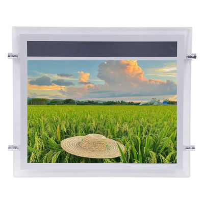 SMD LED Kristal Işık Kutusu Gümüş Reklam Neon Kutusu 2835 LED Şerit Akrilik Panel