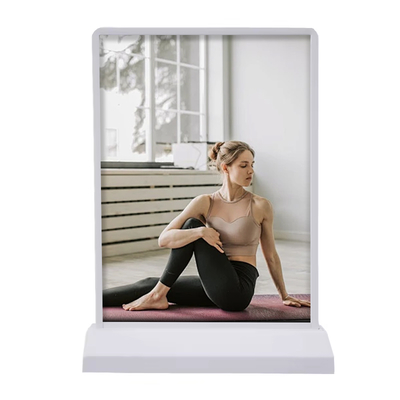 Masaüstü Restoran Reklamları için Yeniden Şarj Edilebilir Pilli Özel LED Masaüstü Menü Işık Kutusu