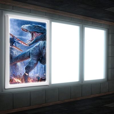 LED Arkaplan Film Posteri Çerçeve Işık Kutusu Sanat Resim Işık Kutusu İşareti
