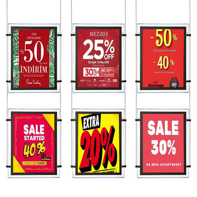 Dayanıklı Alüminyum Çerçevelere Sahip Premium Kristal Işık Kutusu, Kullanımı Kolay Tasarım ve Reklamcılık İçin Şık Görünüm